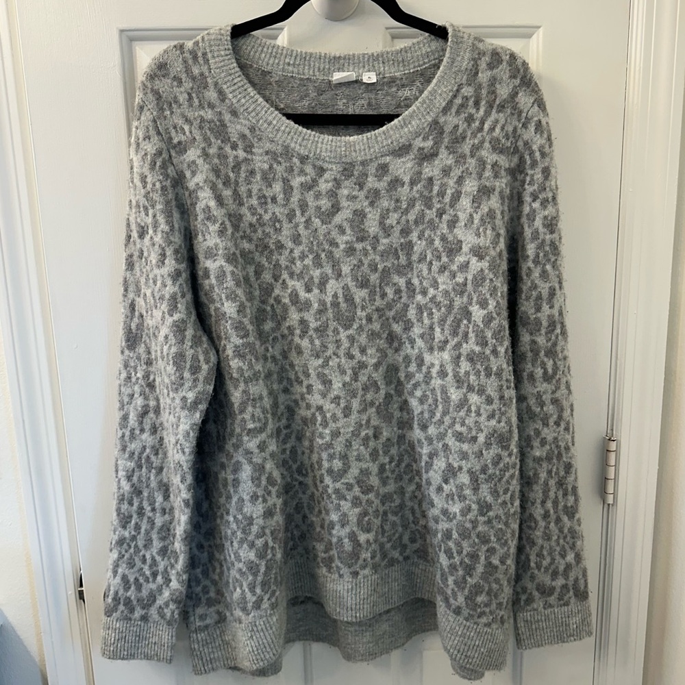 Women’s GAP Fuzzy Animal Print Sweater